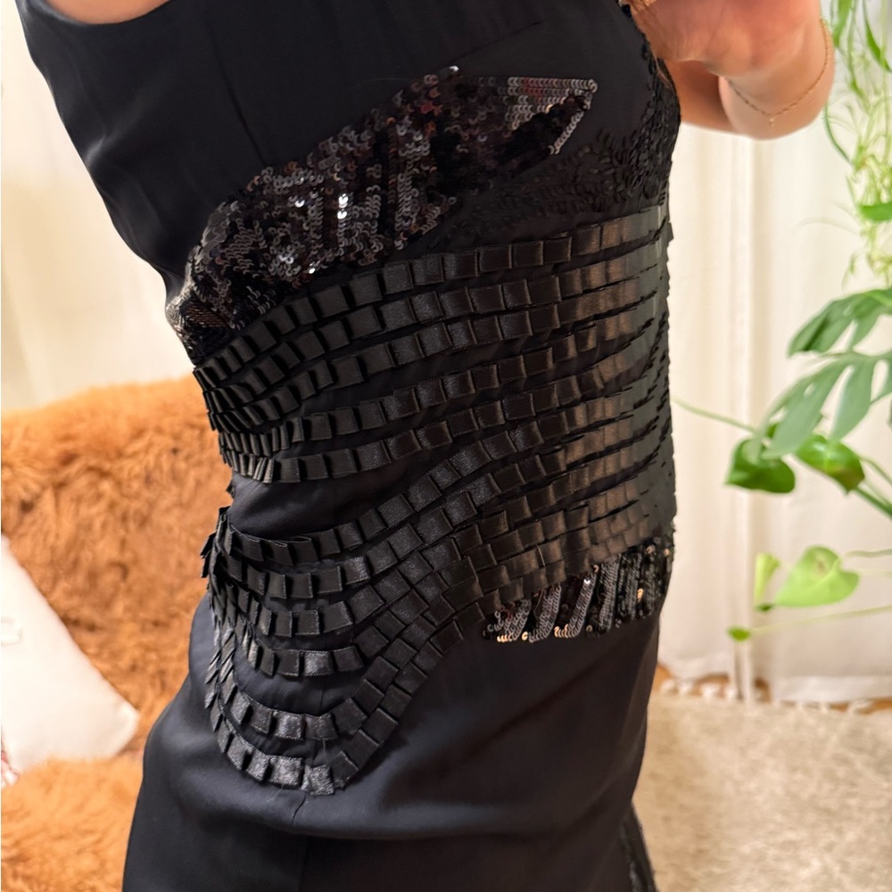 Robert Rodriguez Black Sequin Mini Dress - Picture 6 of 15